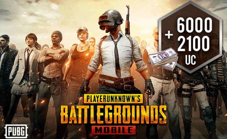 PUBG Mobile 6000 + 2100 UC TZ