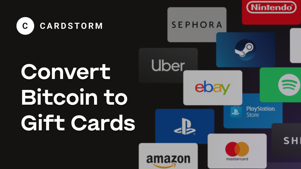 Convert crypto to gift cards