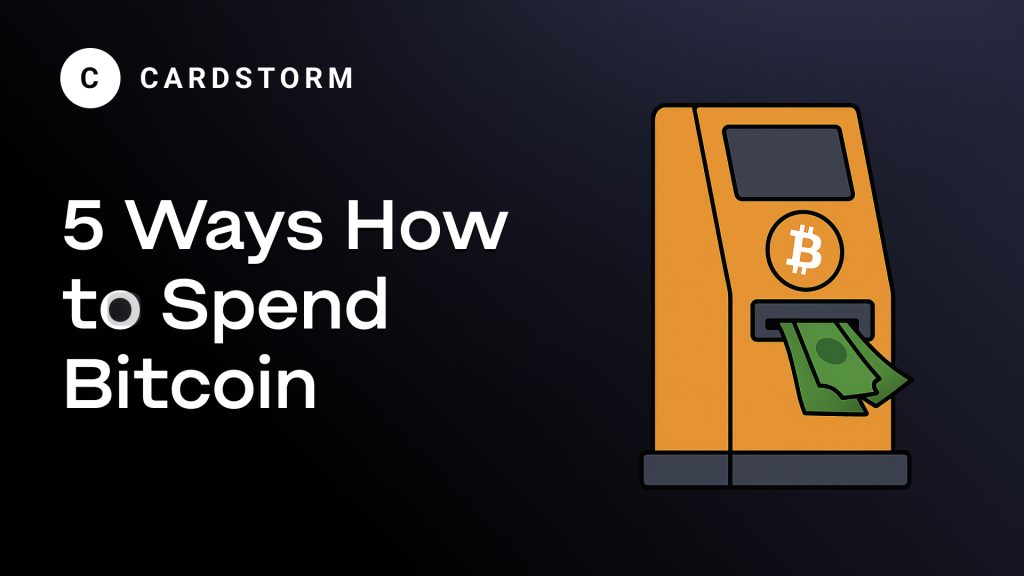 Spend bitcoin with these 5 ways
