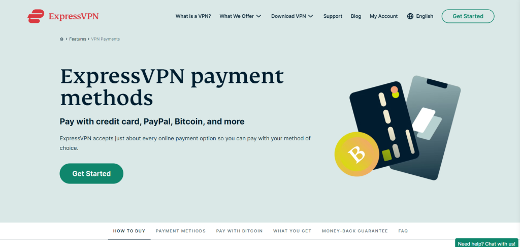 ExpressVPN Website main page