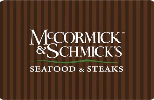 mccormick & schmick’s restaurant card