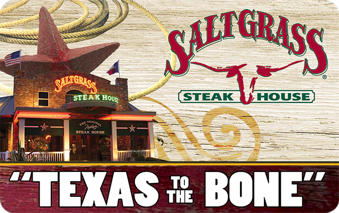 saltgrass steak house restaurant card