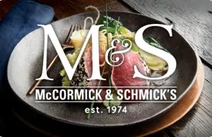 Mc. Cormick & Schmick Gift Card Mc. Cormick & Schmick Gift Card