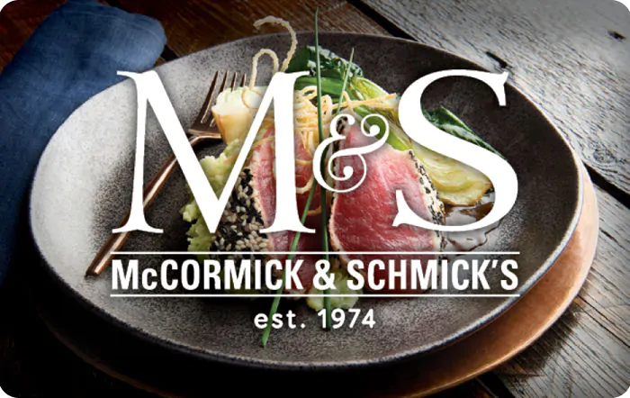 Mc. Cormick & Schmick Gift Card