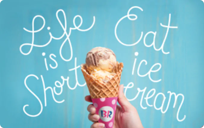 Baskin Robbins Gift Card Baskin Robbins Gift Card