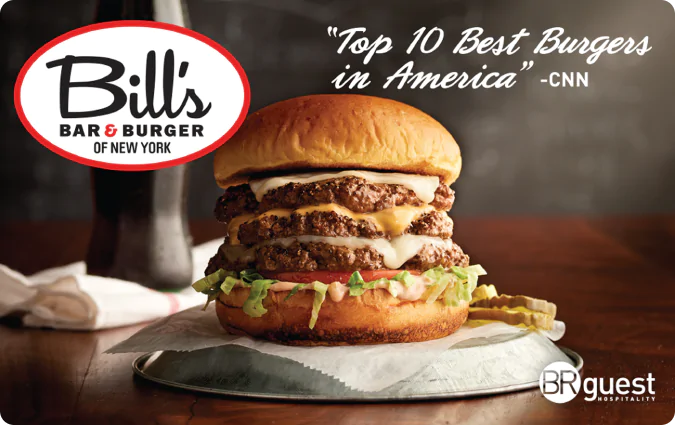 Bill's Bar & Burguer Gift Card Bill's Bar & Burguer Gift Card