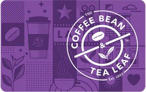 The Coffee Bean & Tea Leaf Gift Card The Coffee Bean & Tea Leaf Gift Card