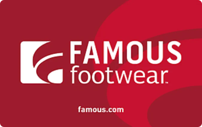 Famous Footwear Gift Card Famous Footwear Gift Card