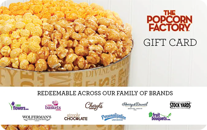 The Popcorn Factory Gift Card The Popcorn Factory Gift Card