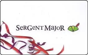Sergent Major Gift Card